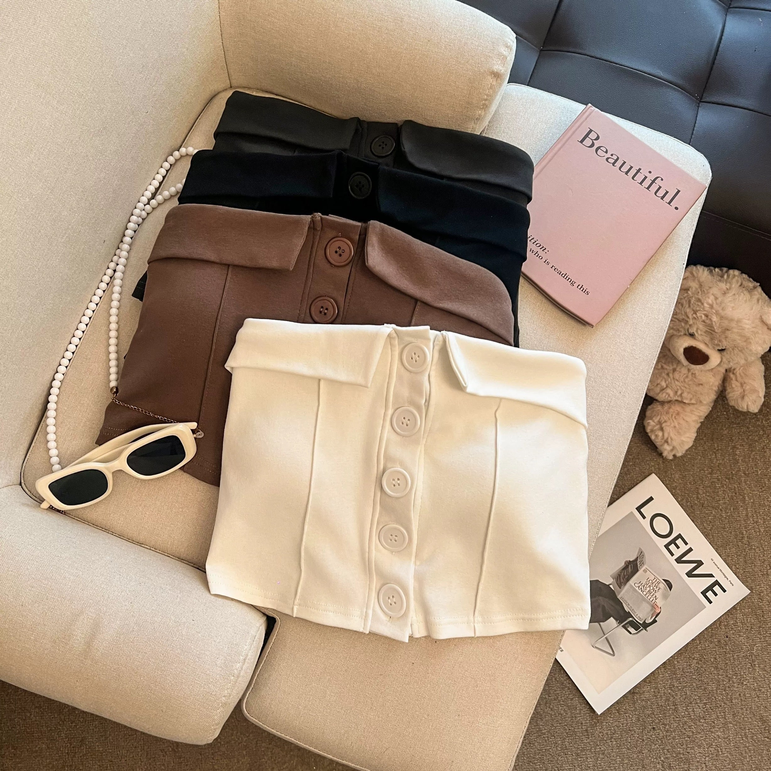 Snap Tube Built-In Bra Top